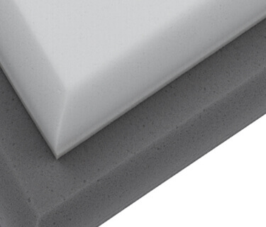 Stablede lydabsorbere med afrundede kanter og brandsikringsklasse DIN 4102 B1 / C-s2, d0 i henhold til DIN EN 13501