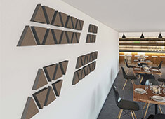 Billeder af anvendelser lydabsorber TRIAD